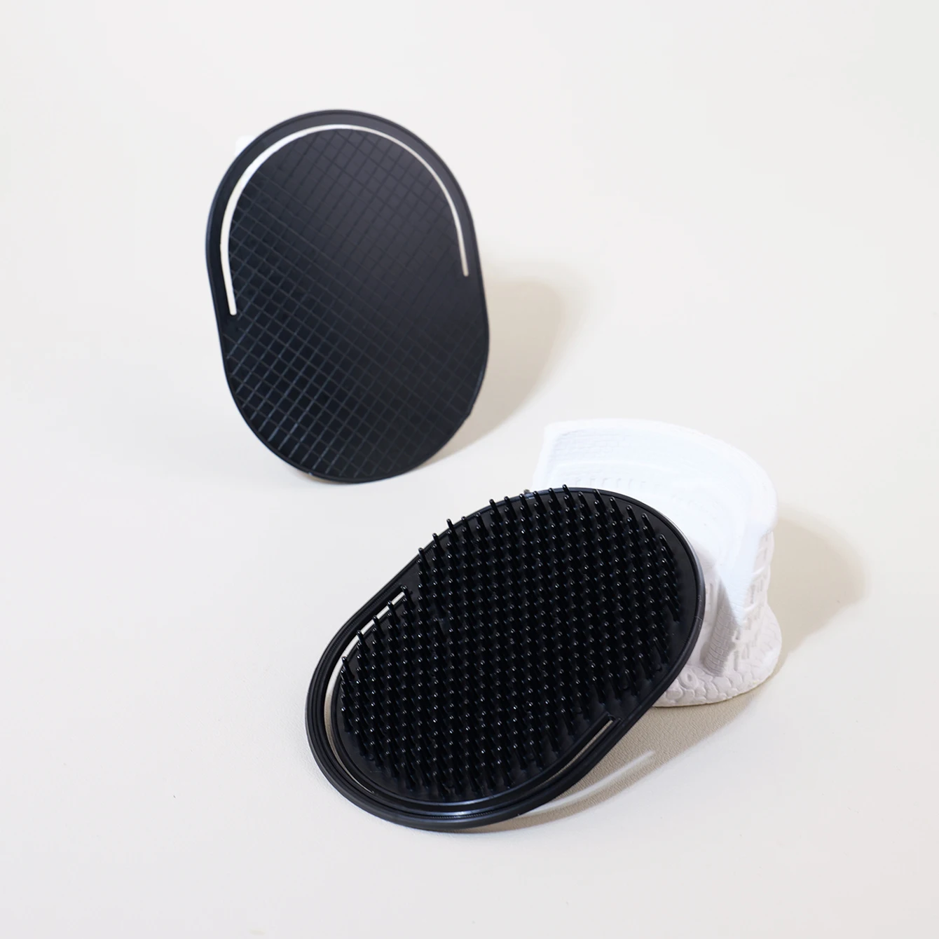 

Карманная расческа для ладоней, 2 шт., карманная щетка, щетки для шампуня, расческа-массажер для кожи головы, специально для париков из натуральных волос