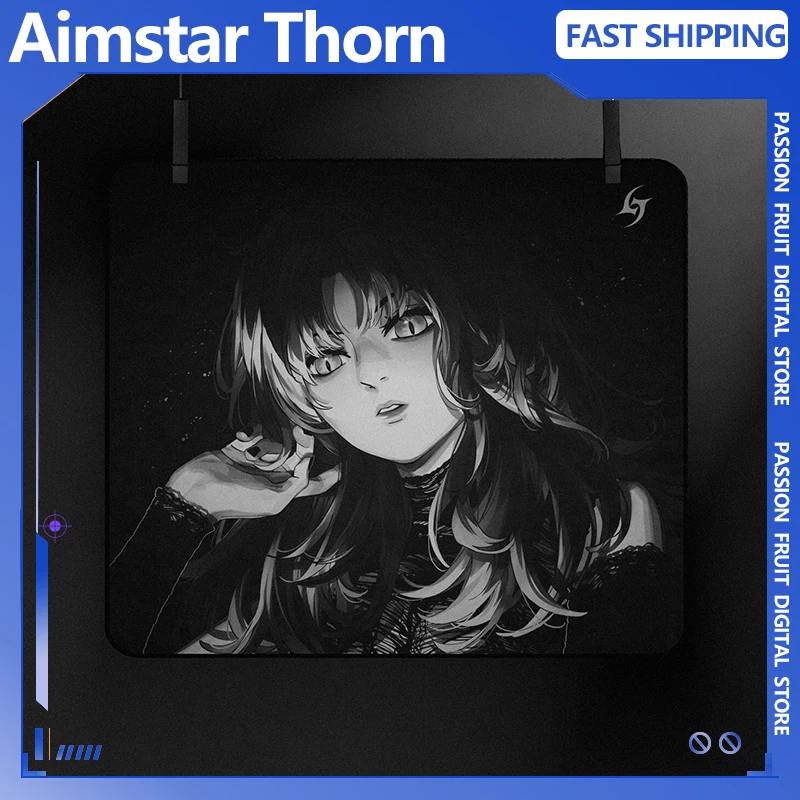 

Коврик для мыши Aimstar Thorn, игровой коврик для мыши, 3,5 мм, средний гладкий коврик для киберспорта, нескользящий игровой аксессуар, коврик для мыши по индивидуальному заказу