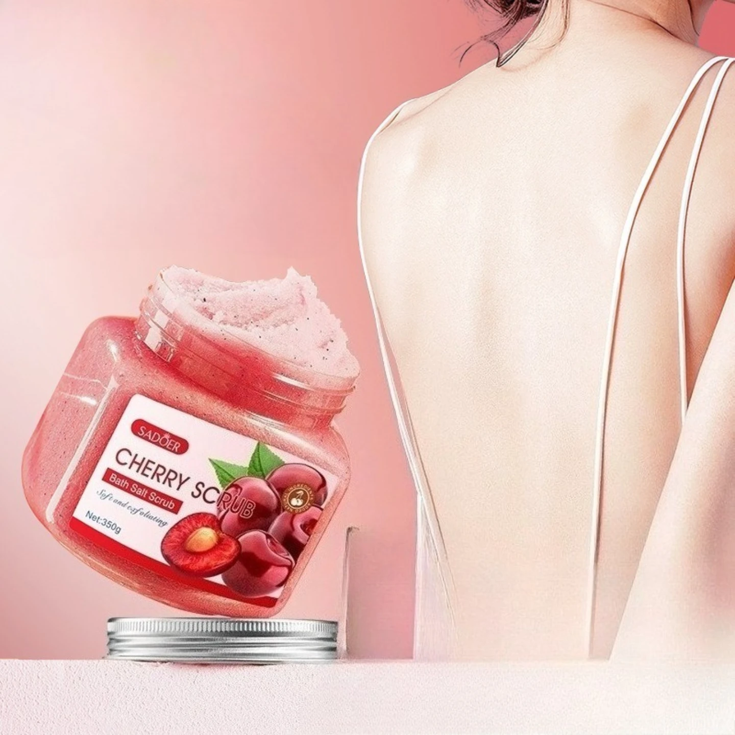 350g Fruit Bath Salt Scrub Deep Cleansing Softening Exfoliation Brightening Skin Tone Body Care Skincare