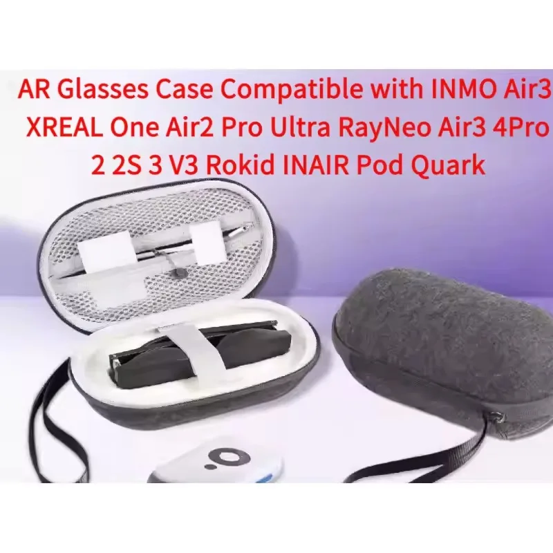 Estuche para gafas XREAL Air 2 Pro, estuche de almacenamiento air2/2s, bolsa de almacenamiento Rokid Max/Rokid AR lite