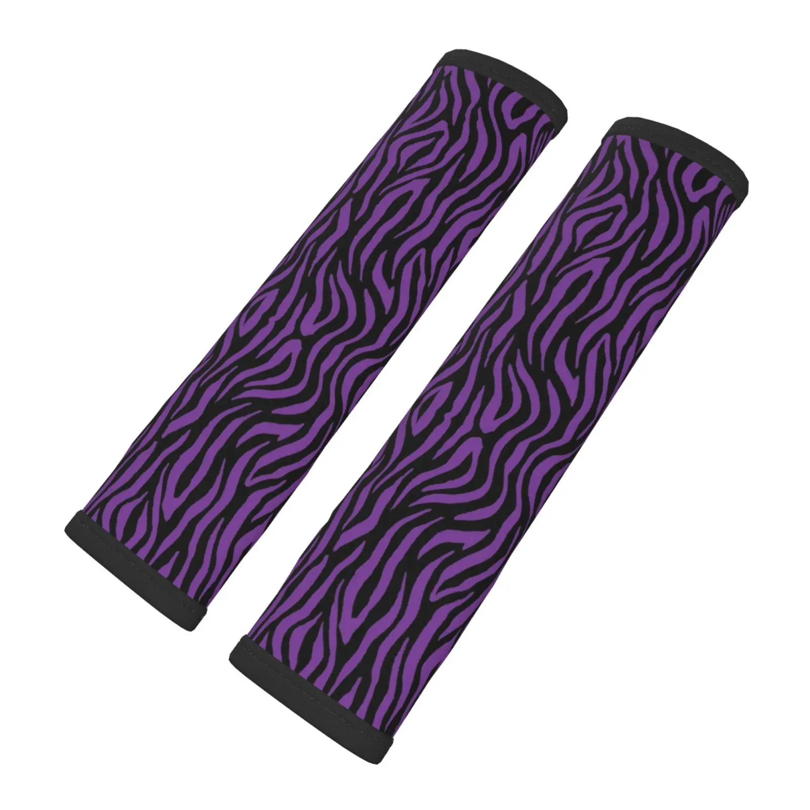 

Two Piece Set of Purple Zebra Pattern Car Seat Belt Cover Shoulder Protection Comfortable Anti Pinch Neck Car Accessories