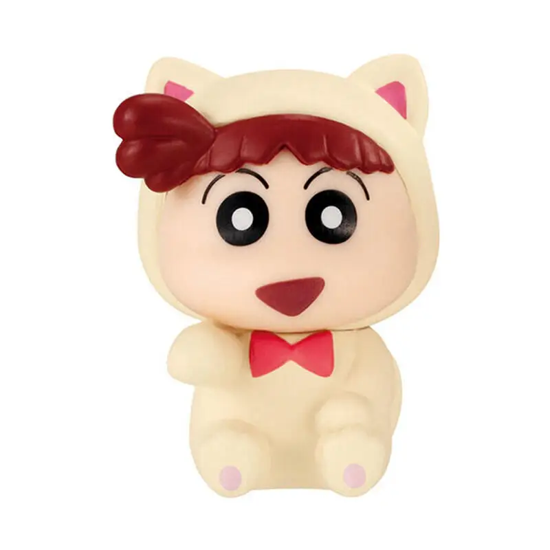 Bandai Gashapon Crayon Shin Chan Cat Costume Mini Figure Ornament Cute Collectible Doll Toy Gift for Kid Festival Gift