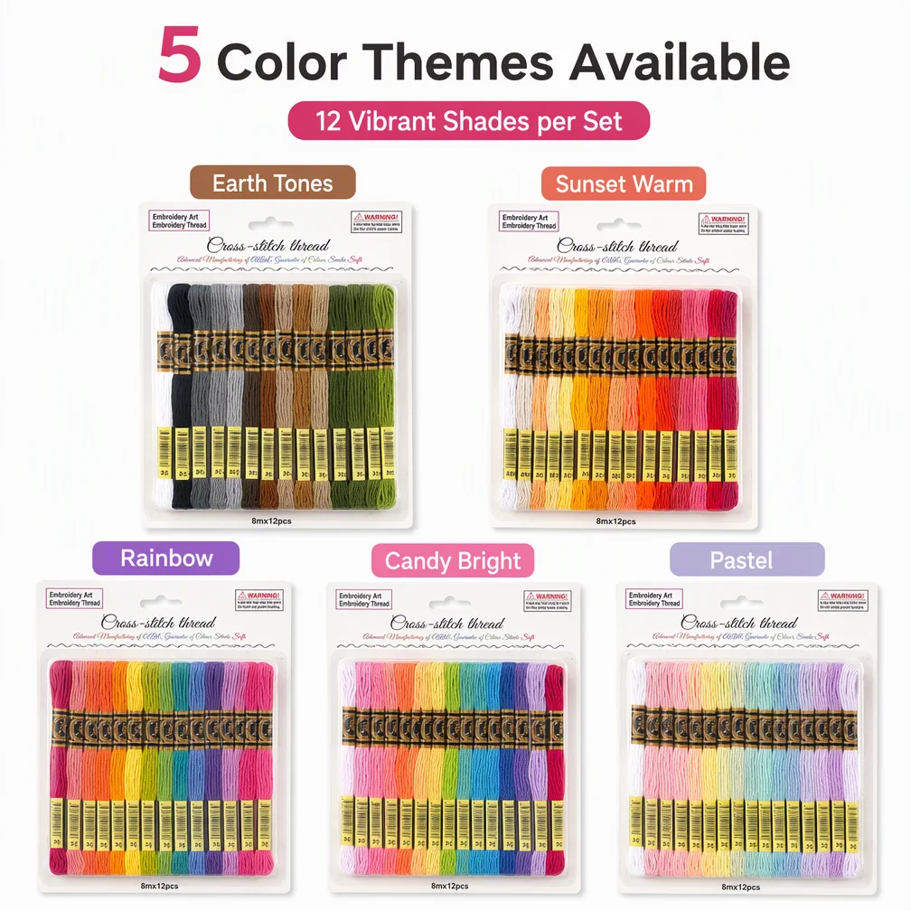 12 unidades/juego de hilo de b - Embroidery Craft reseña y precio