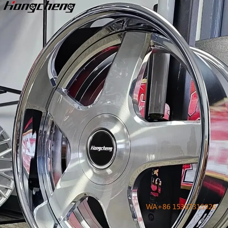 

22-26-дюймовые кованые диски из 2 частей, матовые и полированные, 5x127 95/96, подходят для высокопроизводительных легковых автомобилей