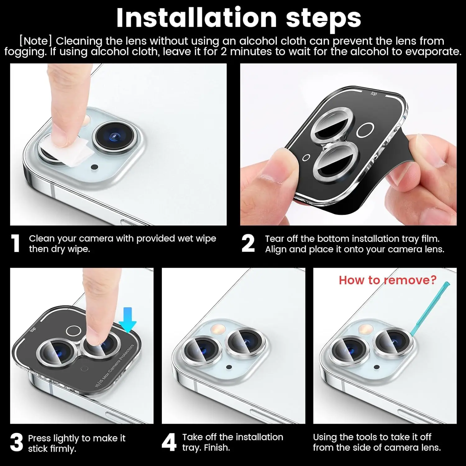 Camera Lens Protector Cover For iPhone 15 Pro Max 14 Plus 13 Mini 15Pro 14Pro 13Pro 15Plus 14Plus 13mini Protection Accessories - náhled 2