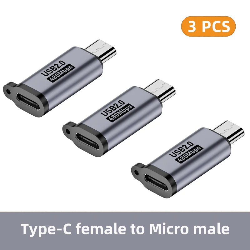 NNBILI Typ-C-Buchse auf Mini-USB/Typ-C-Buchse auf Micro-USB/Micro-USB-Buchse auf Typ-C/Micro-USB-Buchse auf Mini-USB-Adapter