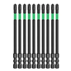 1/2/4/10pcs Magnetic Batch Head Impact Strong Cross PH2 High Hardness Screwdriver Bits 60/75/110/150mm Anti Non-slip WaterProof