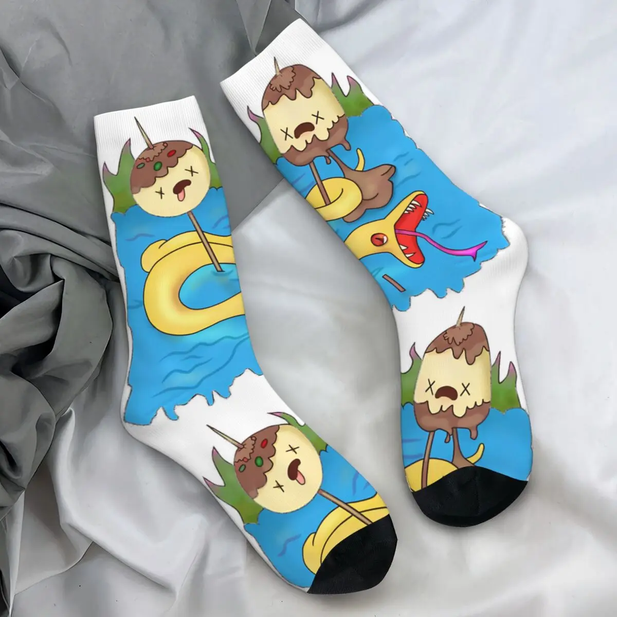 Adventure Time Marceline Socks Rock Chewing Princess Fashion Stockings Men's Quality Climbing Socks Spring Anti Skid Socks