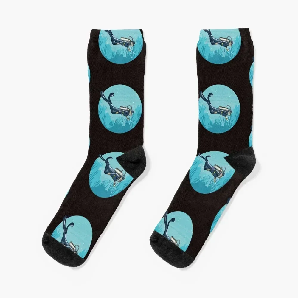 

Scuba Diving Socks crazy funny gifts loose summer Boy Child Socks Women's