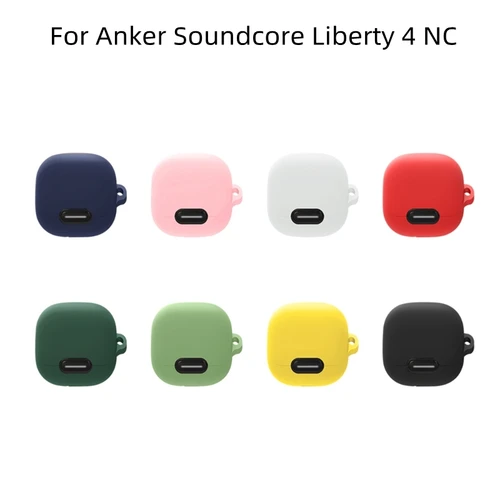 Funda para auriculares Anker Soundcore Liberty 4 NC, funda protectora de silicona para auriculares Bluetooth, funda suave de carga para fundas Liberty 4 NC