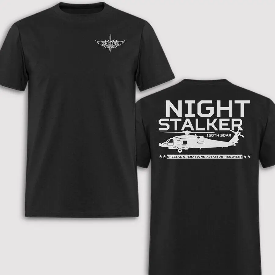 160th Special Operations Aviation Regiment SOAR Night Stalker T-Shirt 100% Cotton O-Neck Summer Short Sleeve Casual Mens T-shirt