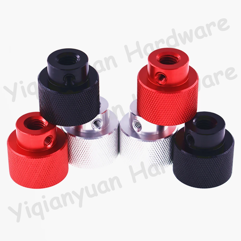 2Pcs M6 M8 M10 M12 Aluminum Colourful Thumb Nuts Knurled Hand Tighten Colored Nut with Side Hold M5 Positioning Nut Blind Hole