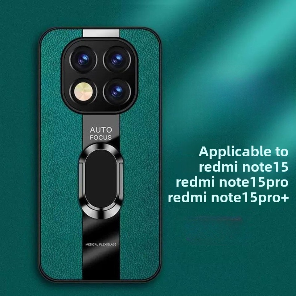 Case for Redmi Note 15 Pro Plus POCO M8 Pro Luxury Leather 360° Rotating Stand Phone Cover for Redmi Note 15 5G Shockproof Shell