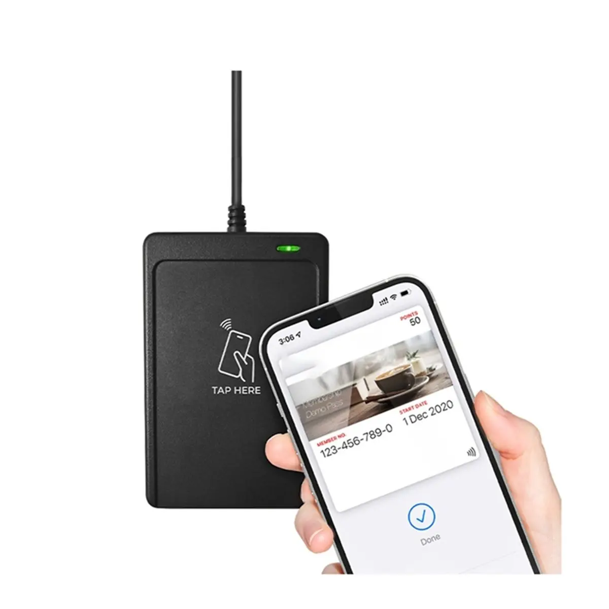 Y1886A*☀▃WalletMate Mobile Wallet Reader for Cardless for IOS / Android Payment ACR1252U-MW