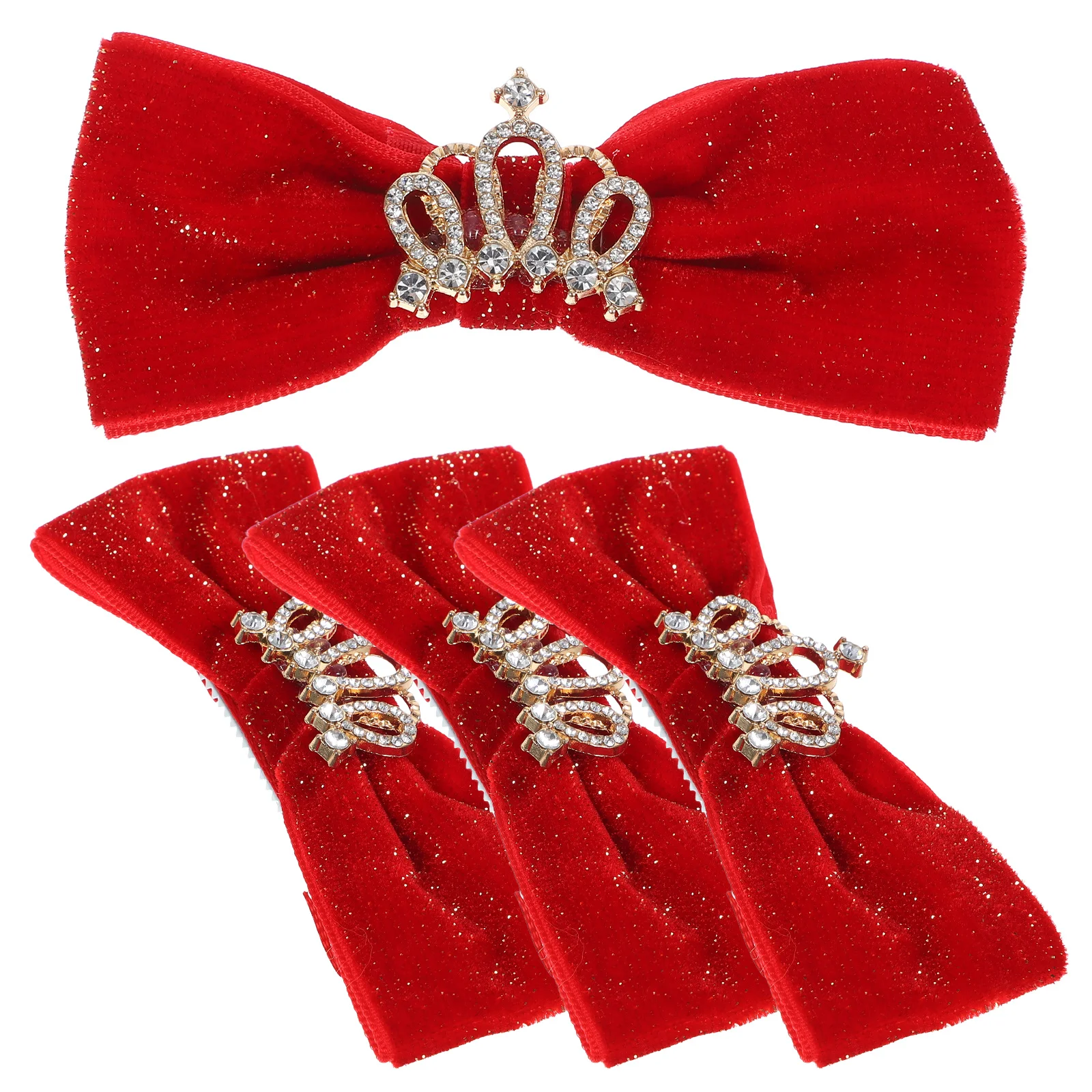 

4Pcs Pet Dog Hairpins Wedding Party Bowknot Clips Cat Headdress Cute Stylish Decor Bowknot Hairclip Pet Hairclip