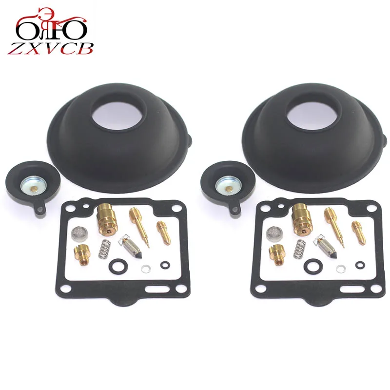 2 set motorcycle carburetor repair kit for XV750 Virago XV 750 1988-1997 Plunger diaphragm parts