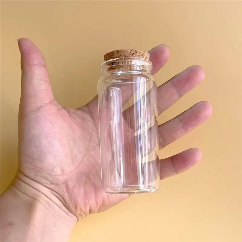 ABXF-Glass Scripture Jars 8 Pcs 130Ml Bible Verse Prayer Bottle With Cork Stopper