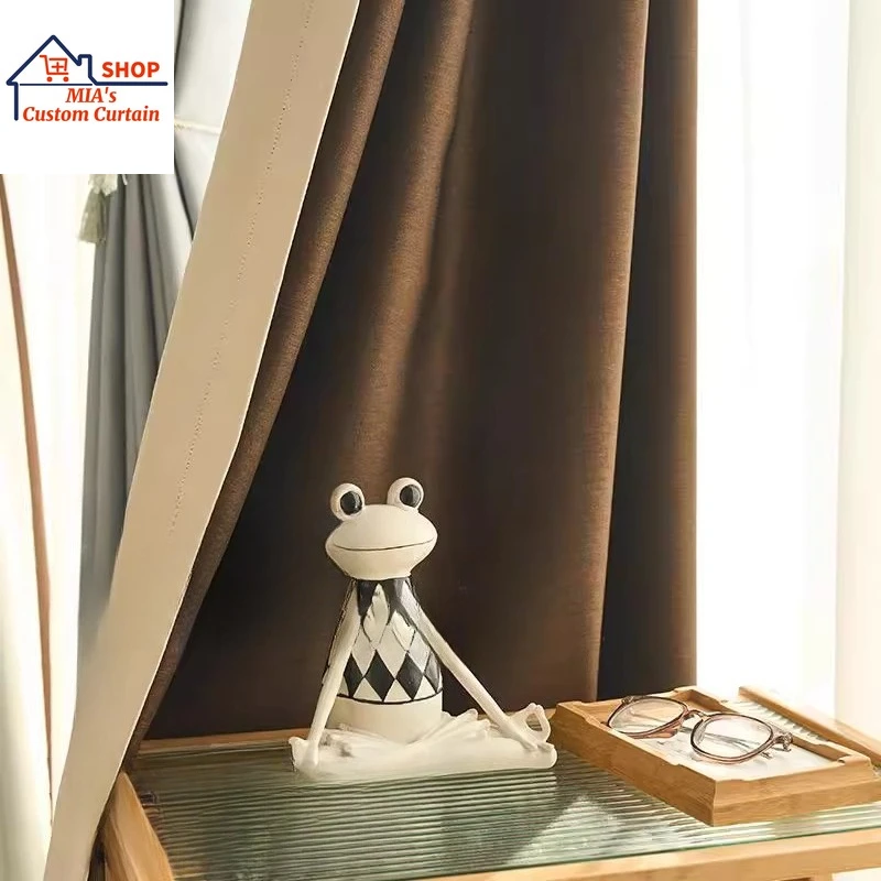 

Custom Size！！Modern Simple Sun Protection Luxury Heat Insulation and Shaded Flower Curtains for Living Dining Room Bedroom