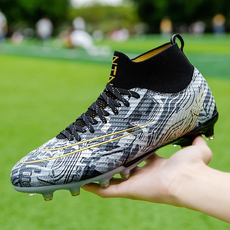 

Men Soccer Shoes Training Unisex Football Shoes Society Cleats Boys Indoor Football Field Boots FG Non Slip Sneaker