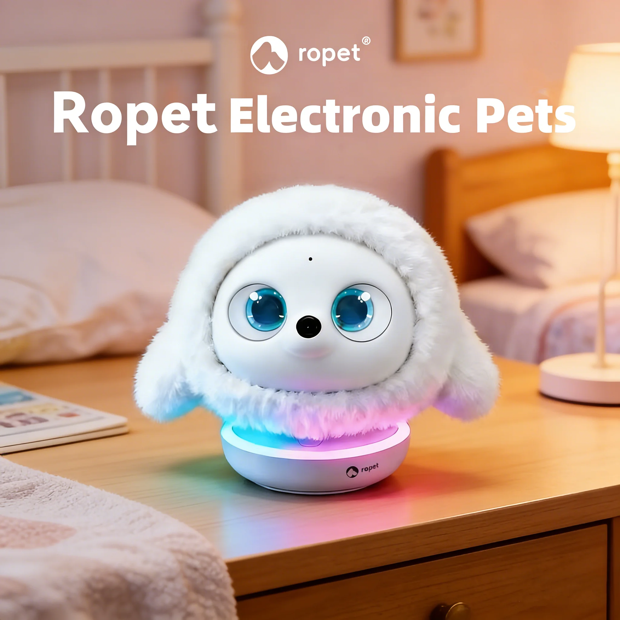 Ropet KAMOMO Robot Intelligent AI Desktop Companion Facial Recognition Touch Sensing Growth Intelligent Pet Children's Kid Gift