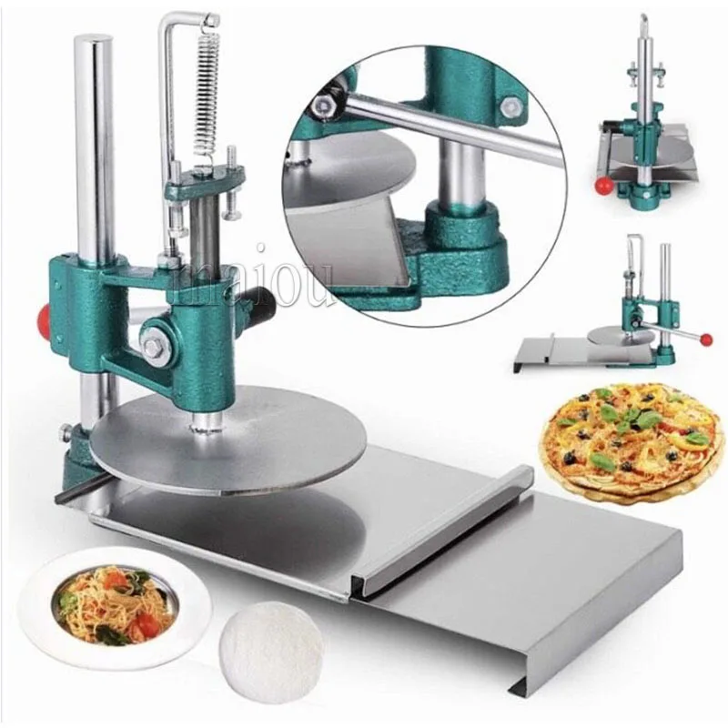 Hand Press Pizza Dough Pressing Machine Tortilla Making Machine Pancake Maker Machine Roasted Duck Cake Press Machine