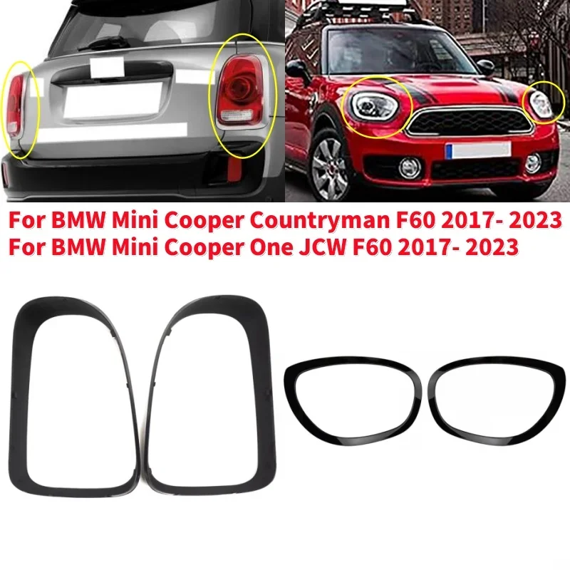 

2Pcs/set Car Headlight /Tail Light Cover Trim Parts For BMW Mini Cooper One JCW/Countryman F60 2017-2023