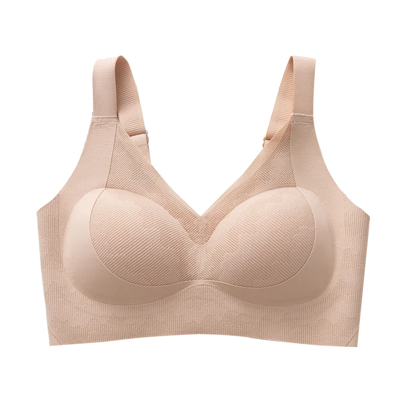 

Daily All-match Ultra-thin One-piece Cup Widened Non-slip Shoulder Strap Breathable and Traceless Steel-free Vest Underwear