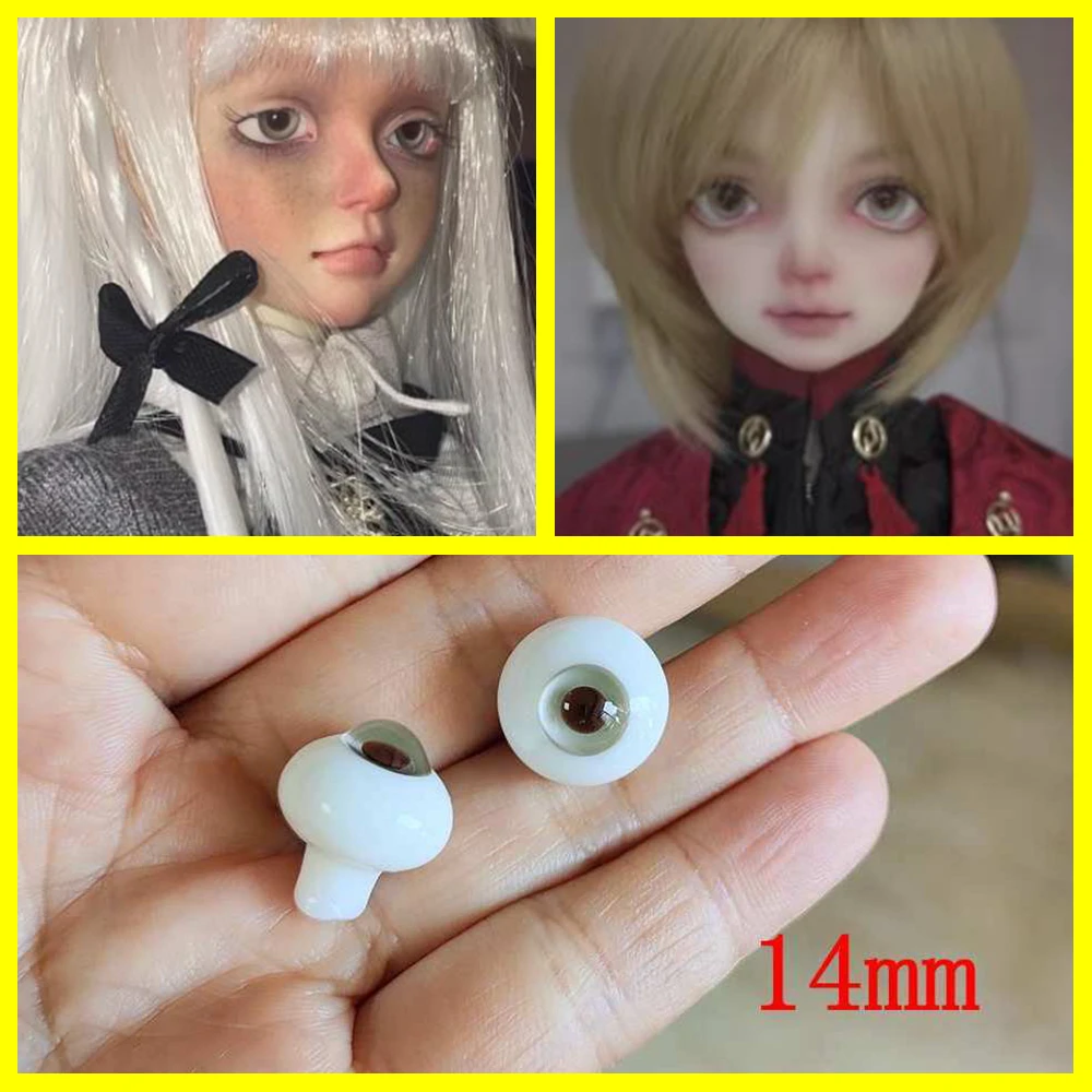 Reborn Doll accessories Articulated 10MM 12 14 16 18mm 1/6 1/4 1/3 msd yosd sd bjd doll glass eyes eyeball for girls boys XTB138