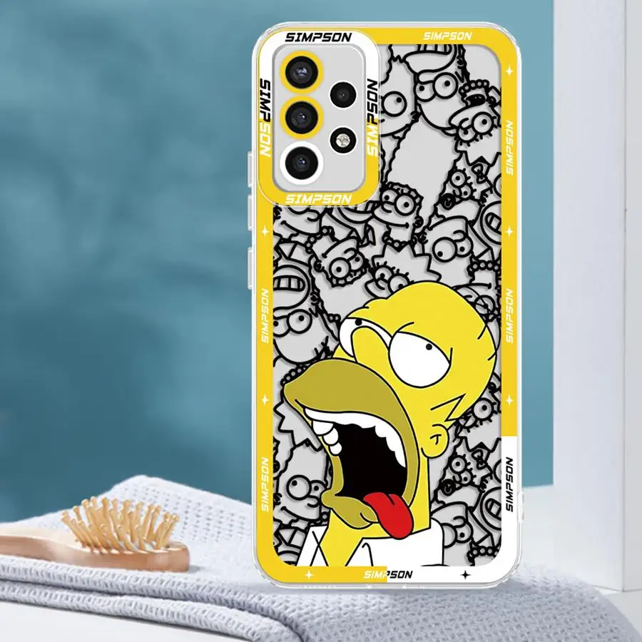 حافظة لهاتف سامسونج جالاكسي A16 A34 A73 A13 A14 A71 A72 A25 A22 A35 A12 A35 A15 سيمبسون متعة أبي #5