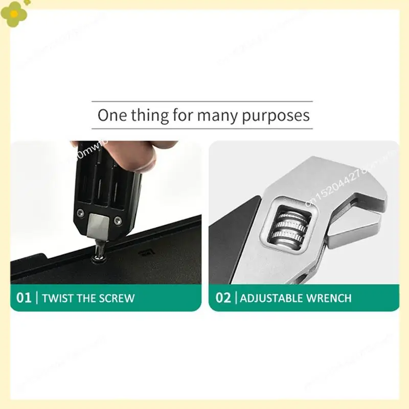 

LDHL Stainless Steel Wrench Replaceable Screwdriver Head Portable Household Tool Kit With Storage Bag