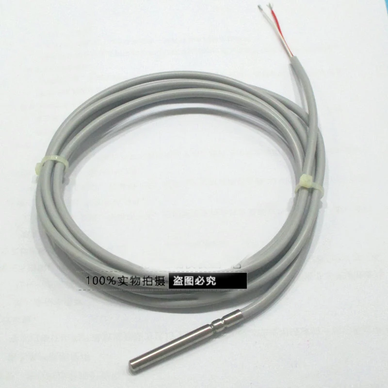 1PC PTC thermistor temperature Sensor 1K 2K 3K 5K 10K 20K 50K  two Wire 5*45mm 304 probe