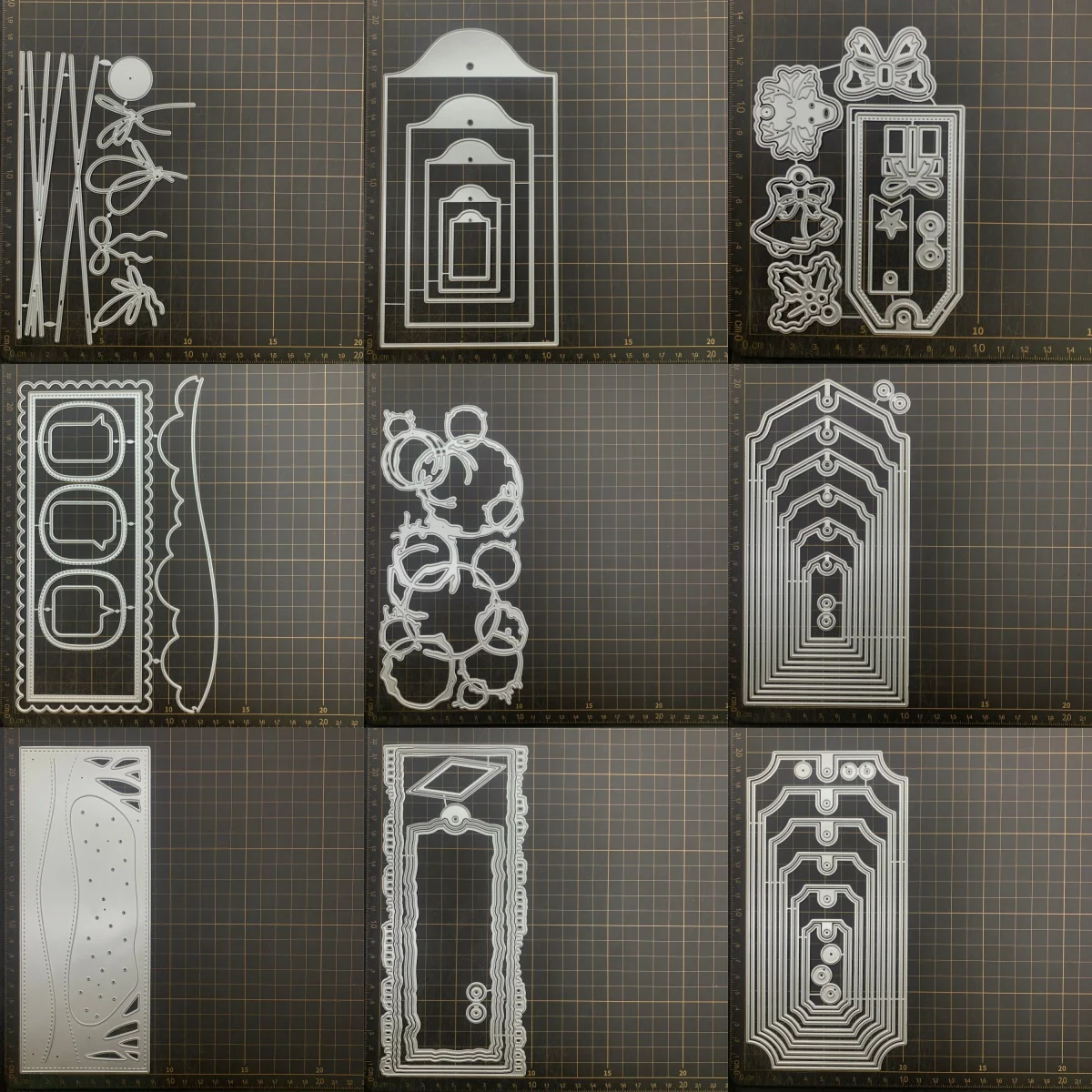 

9 kinds Tree Bow Frame Metal Cutting Dies Stencils For DIY Scrapbooking Decorative Embossing Handcraft Die CutsTemplate