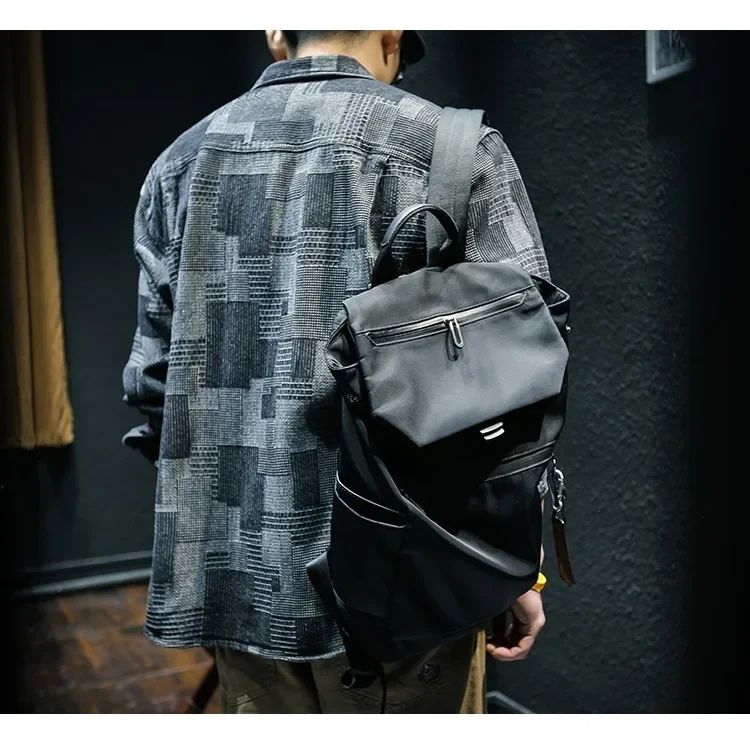 Retro Plaid Long Sleeved Denim Shirt For Men Fashion Loose Cargo Shirt Jacket Coat Y2k Streetwear Korean Trend Men Clothing