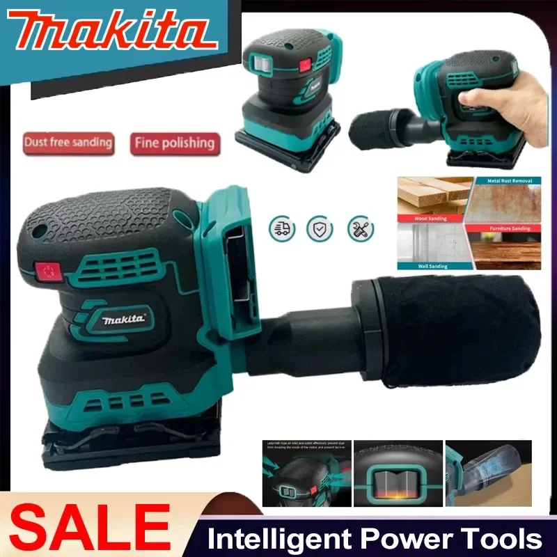 

Бесщеточная аккумуляторная эксцентриковая шлифовальная машина Makita с 3 скоростями, для шлифовки и полировки, совместима с аккумулятором 18В