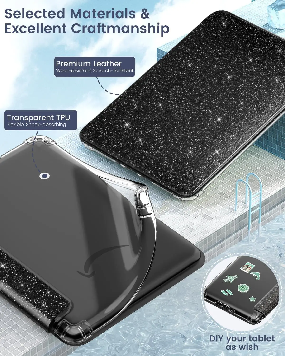 Case For Kindle Paperwhite 2024 12th Generation and Colorsoft 7 Inch Model No. SA569P SA568B Magnetic Protective Shell Pouch 7”