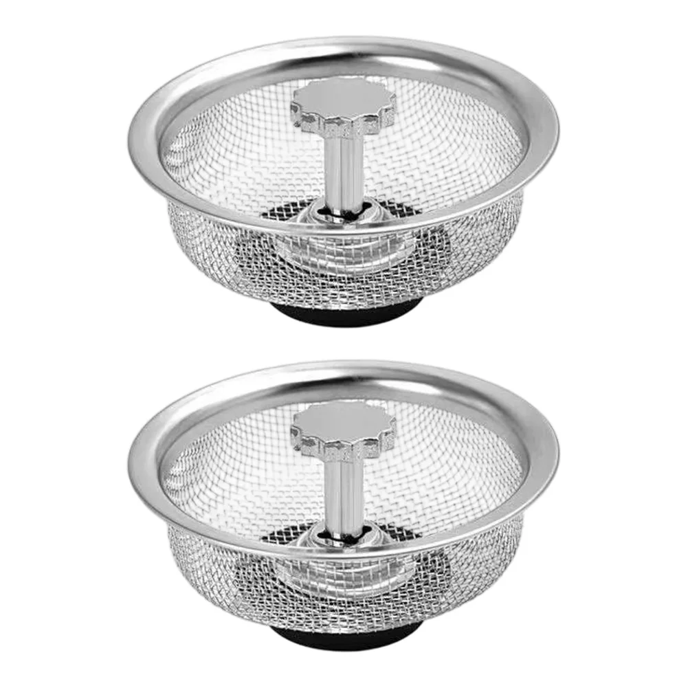 

8.4x4x3cm Drain Basket Stainless Steel Sink Strainer Multipurpose Use Shiny Finish Rustproof 304 Stainless Steel