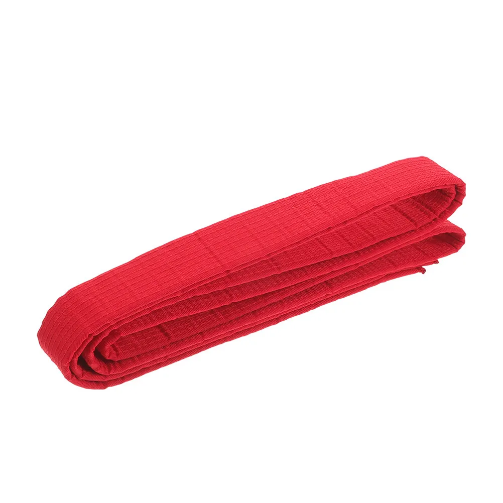 Taekwondo Belt Red Comfortable Adjustable for Martial Arts Training Competition Waist Support Karate Kickboxing Sparring