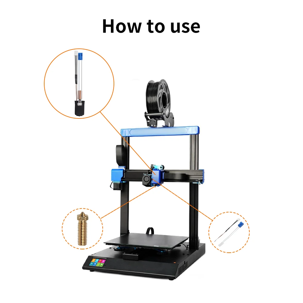 New Upgraded Hotend KitFor Artillery Sidewinder X1/X2 Genius High Temperature Resistant and High Quality 3D Printer Accessories