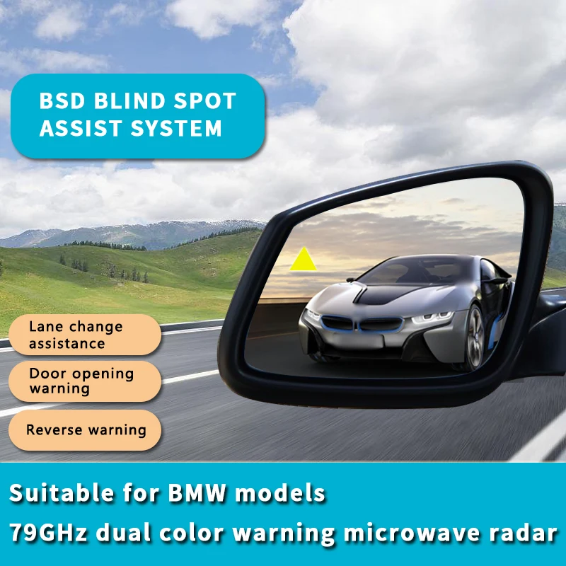 For bmw car X3 X5 X6 F15 G11 G20 F10 F30 i3 bsd blind spot mirror 79GHz Microwave radar bsm Lane change assistance detection bsa