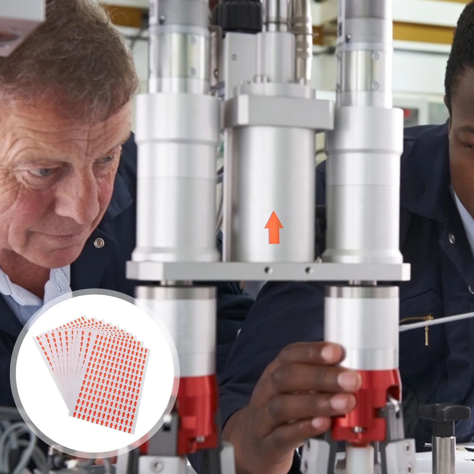 

1000Pcs Arrow Direction Stickers Premium Tags Suitable for Shop School Office Gym Traffic Flow Warning Labels