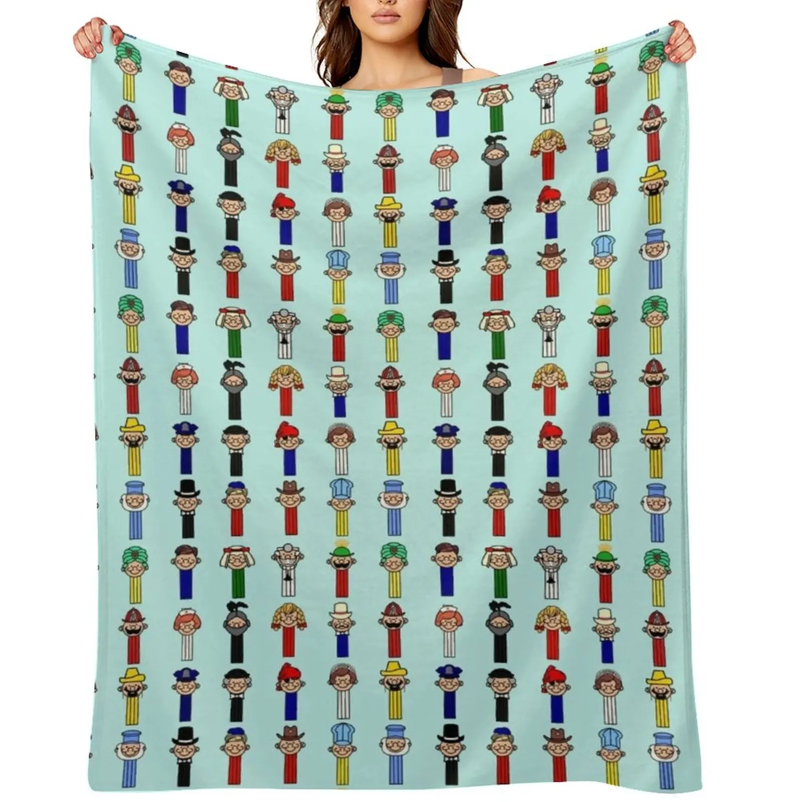 

Pal Pattern Throw Blanket valentine gift ideas Luxury Throw Extra Large Throw funny gift Blankets