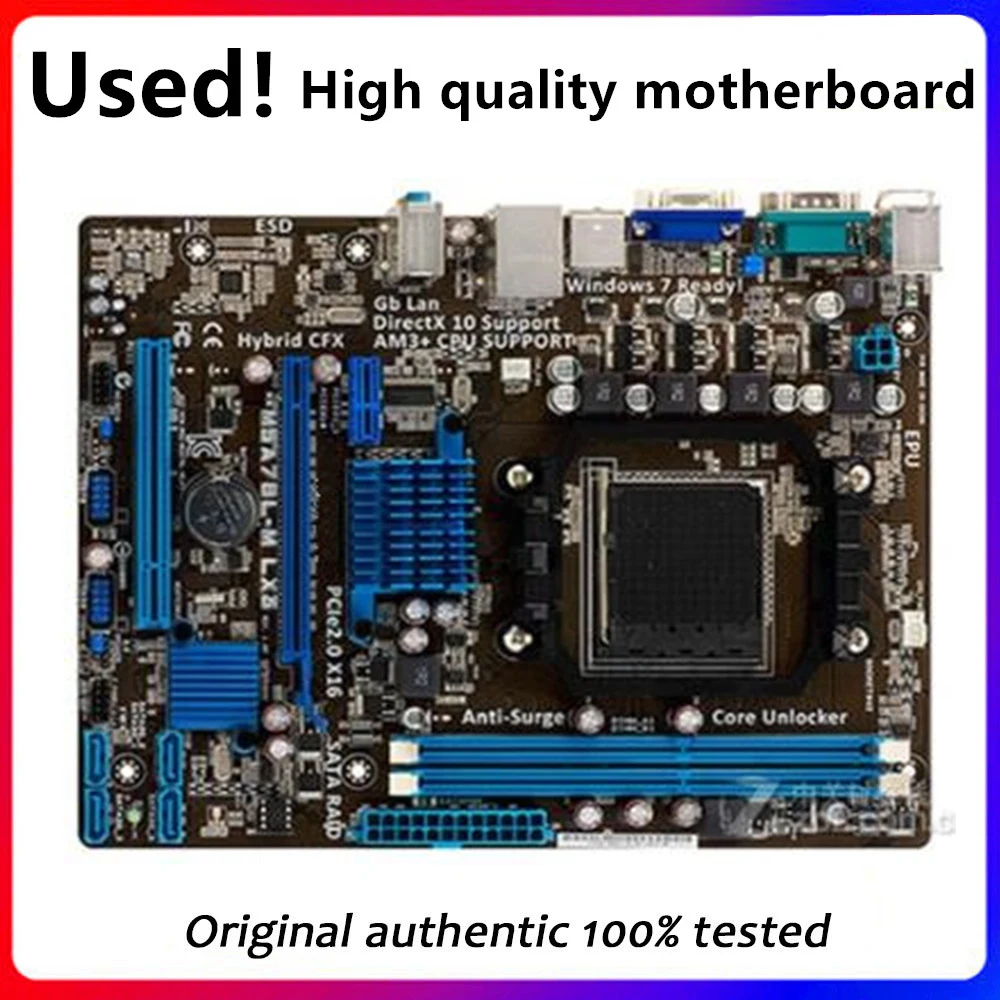 For Asus M5A78L-M LX3 Desktop Motherboard 760G 760L Socket Socket AM3 DDR3 Original Used Mainboard