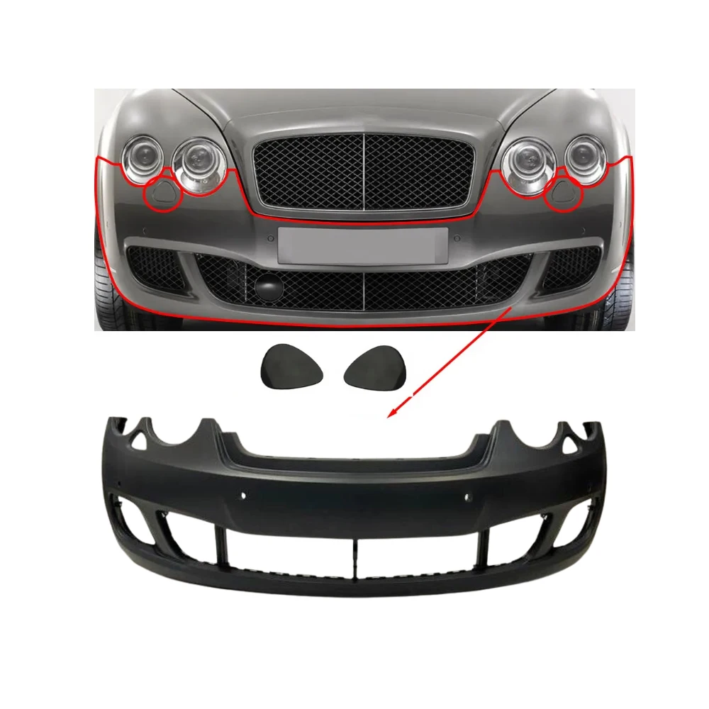 

Universal Front Bumper Scrape Guard 3W5807217AC for Bentley Continental Flying Spur 2009 2010 2011 2012 2013