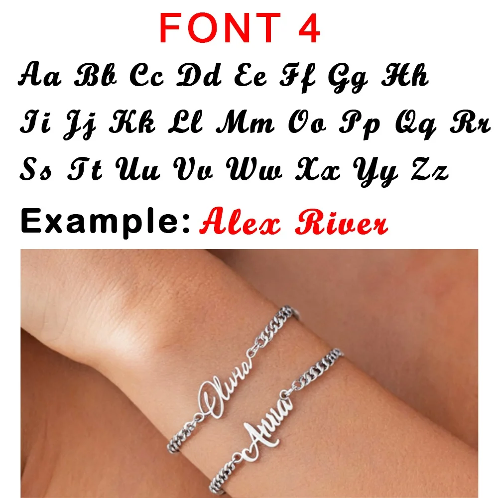 Women's Custom Nameplate Bangle Bracelet, Stainless Steel