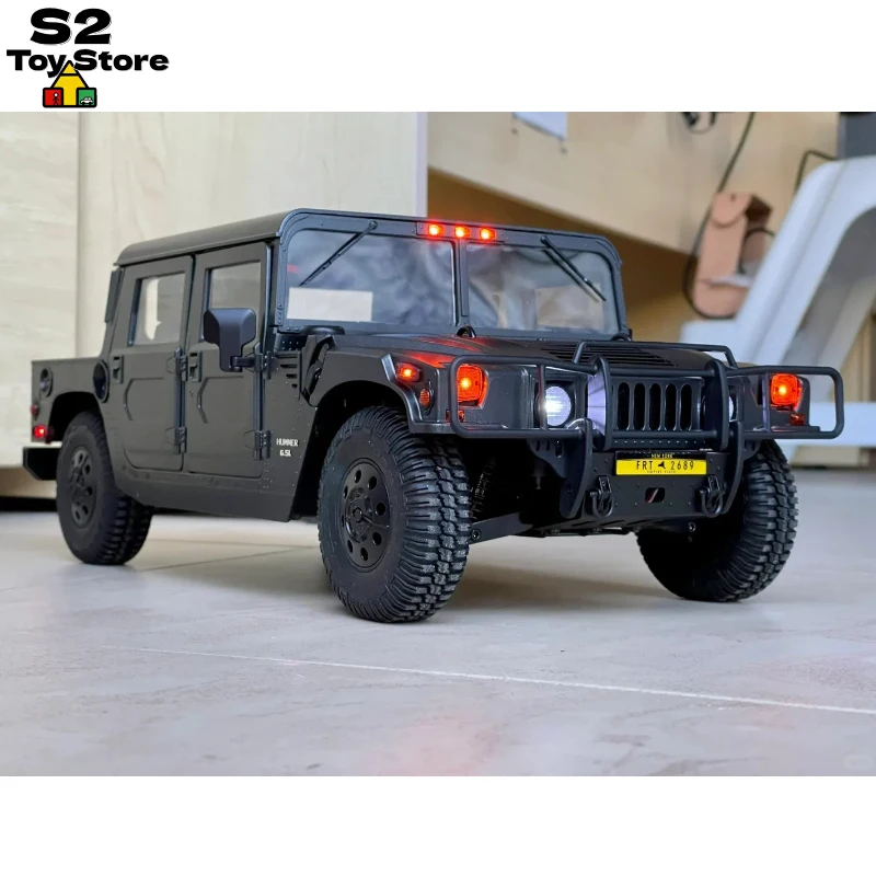 FMS 1:12 Hummer H1 RS RC Crawler with 2-Speed Transmission & 4WD High-Detail Off-Road Vehicle Model for Climbing Boy Gift