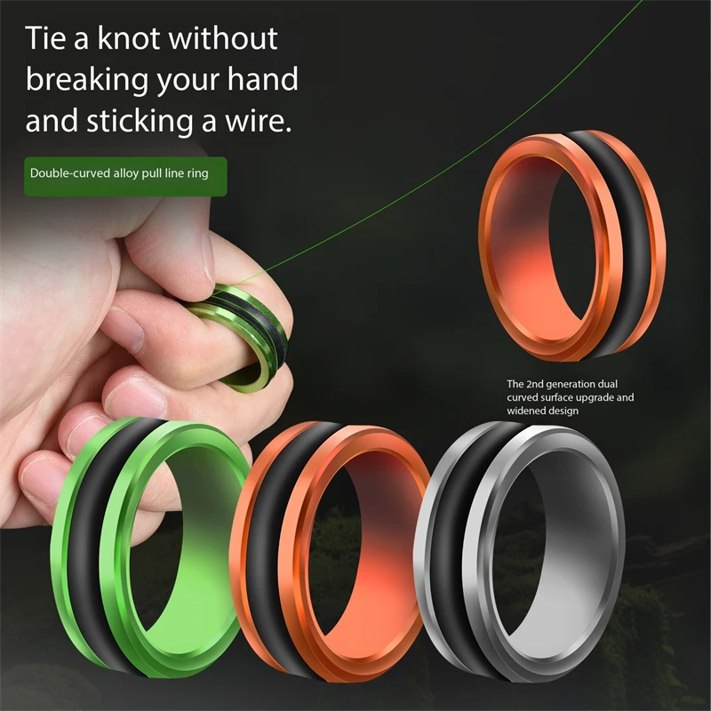 

Ring Puller, Bottom Puller, Anti slip Tightening Wire Ring, Fishing Wire Knotting Device, Hand Guard, Portable Fishing Gear