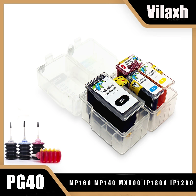 

Vilaxh Smart Cartridge PG-40 CL-41 PG40 CL41 Ink Cartridge For Canon Pixma MP140 MP150 MP160 MP180 MP190 MP210 MP220 MP450 MP470