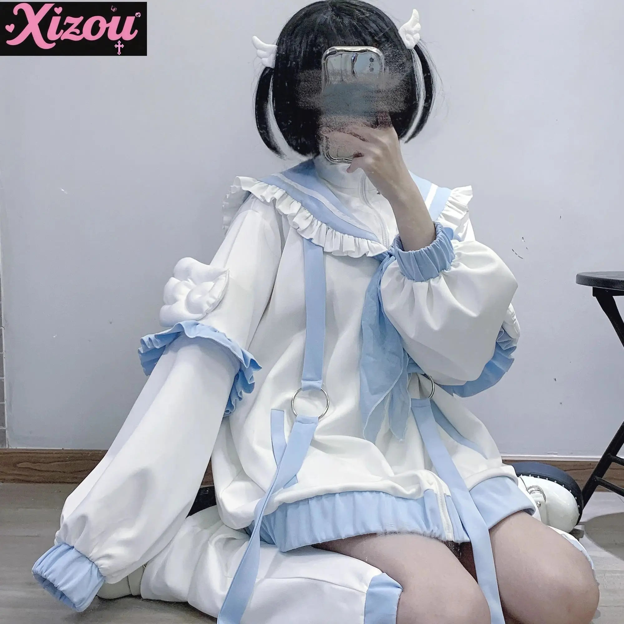 

Японский мягкий свитер для девочек, милый возрастной свитер в студенческом стиле, субкультура, свитер Y2k, новинка весны, универсальное верхнее пальто в стиле Лолиты