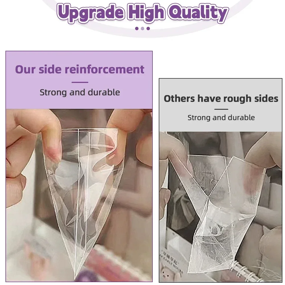 50/100PCS Clear Acid-free Cppp Album Holder 3-inch Photo Card Album Holder Hard Film Album Holder Flat Card Holder