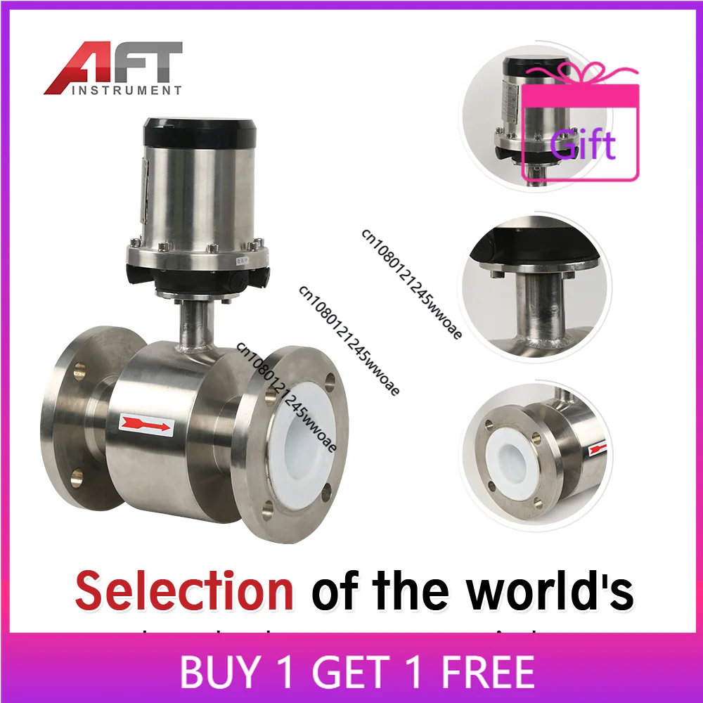 Low Cost Stainless Steel Electromagnetic Flow Meter for Drinking Water Domestic Sewage Wastewater LCD Digital Display